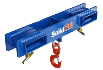 Gancho de carga para empilhadora de forquilha LH2500, envernizado, 2.500 kg, SolidHub 