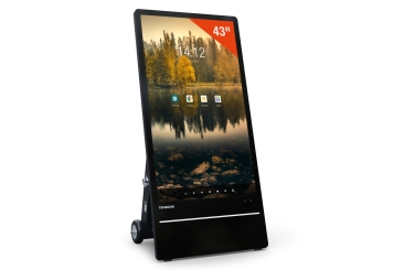 Totem digital para exterior DAO-LCD43E, 43 in com pilha, Android 13, TecMaschin 