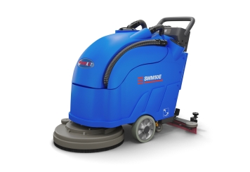 Lavadora de pavimentos SWM50E com bateria 2.200 m²/h, diâmetro da escova 490 mm, wipeket 