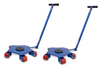 2 x chassi rolante TFW-L6000, carga máxima 6.000 kg, giratório em 360°, incl. barra de tração, SolidHub 