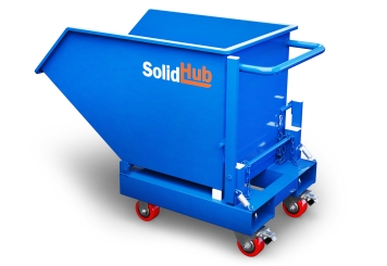 Contentor basculante MK287 com rodas, 600 mm x 1.155 mm x 850 mm, 287 l volume, SolidHub 