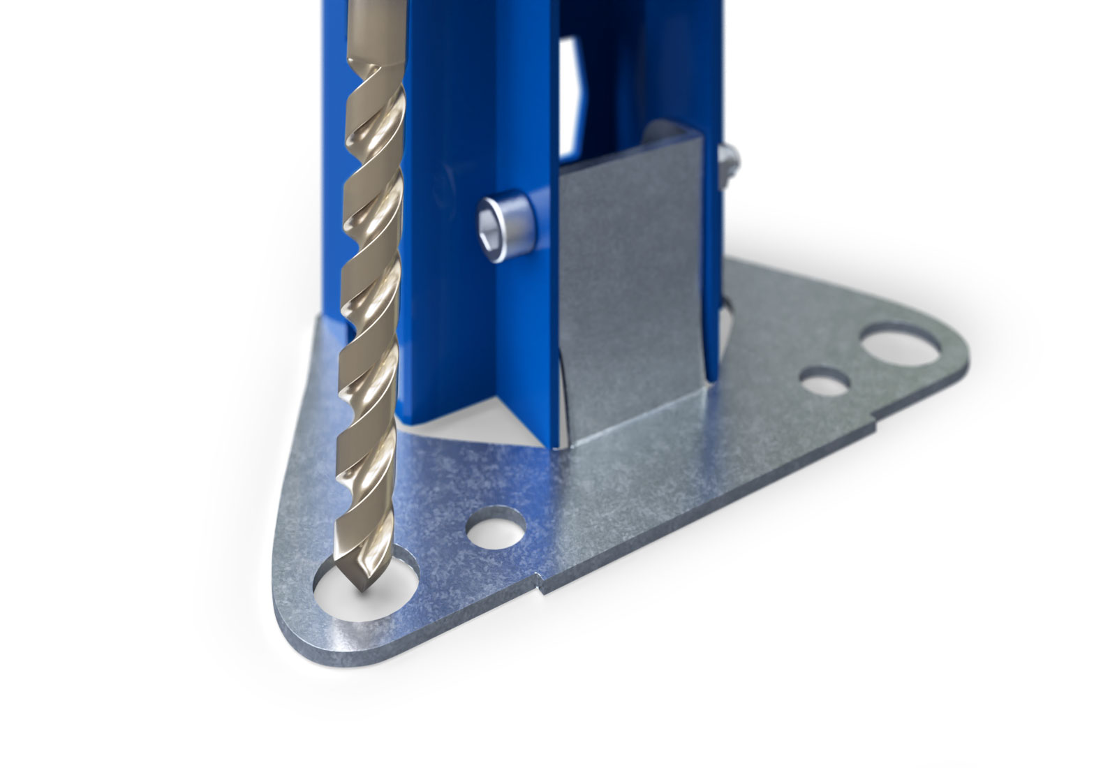 Fixação ao solo da placa de base